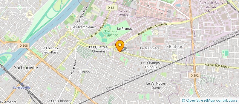 localisation de l'entreprise MADAME LAURE BOULLEAU  SARTROUVILLE