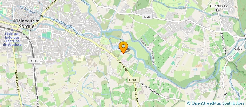 localisation de l'entreprise MADAME LAURE BOURBON  L'ISLE-SUR-LA-SORGUE