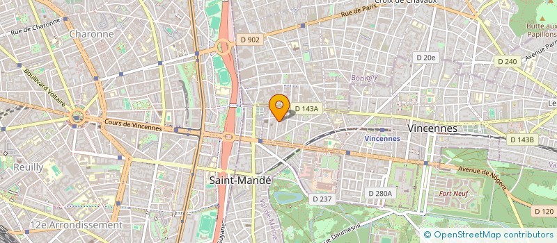 localisation de l'entreprise MADAME LAURE BOURCIER  VINCENNES