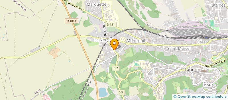 localisation de l'entreprise MADAME LAURE BOURDAUD'HUI à LAON