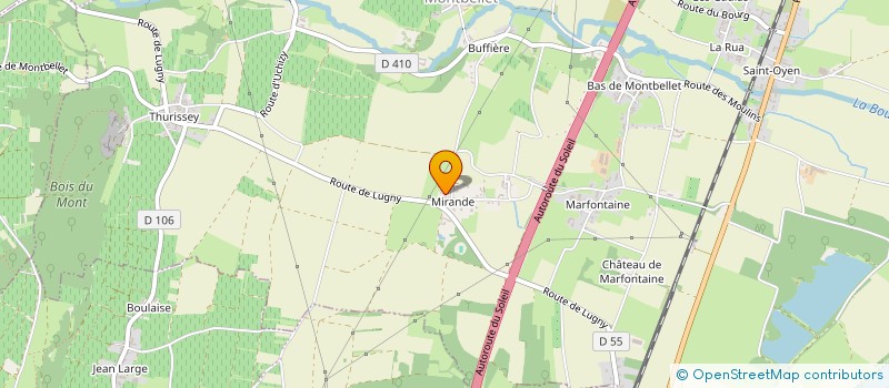 localisation de l'entreprise MADAME LAURE BOURLOT  MONTBELLET