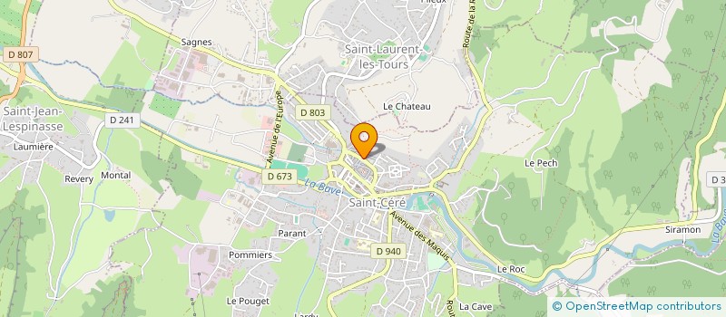 localisation de l'entreprise MADAME LAURE BOURRILLON à SAINT-CERE