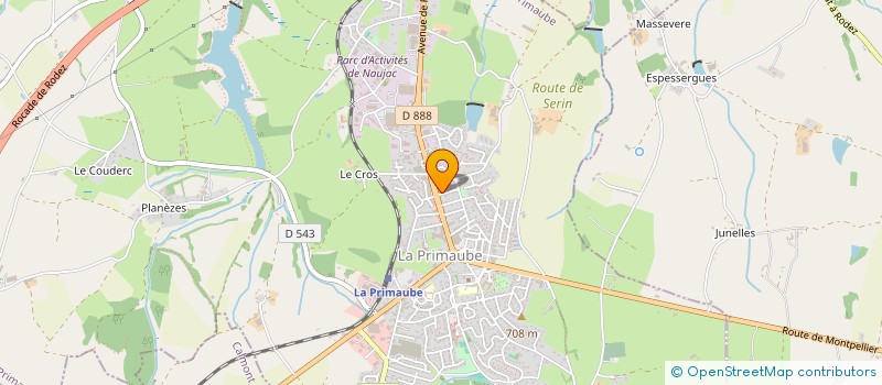 localisation de l'entreprise MADAME LAURE BOUSQUET  LUC-LA-PRIMAUBE