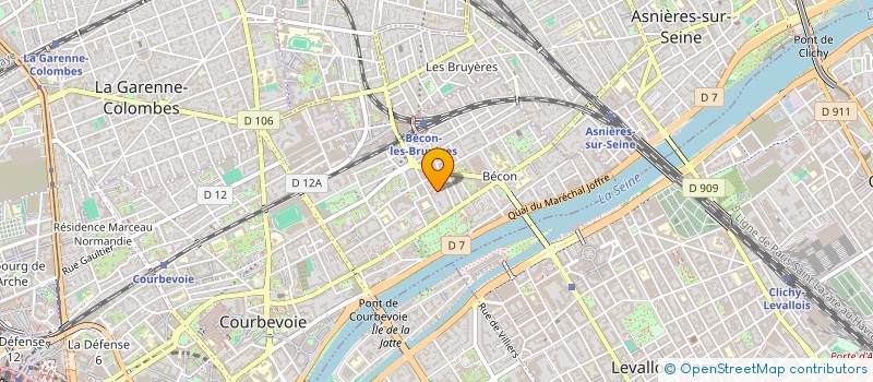localisation de l'entreprise MADAME LAURE BOYER à COURBEVOIE