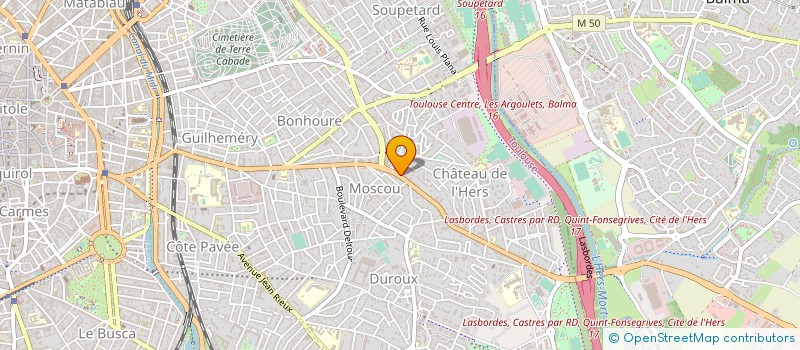 localisation de l'entreprise MADAME LAURE BRISSAUD à TOULOUSE