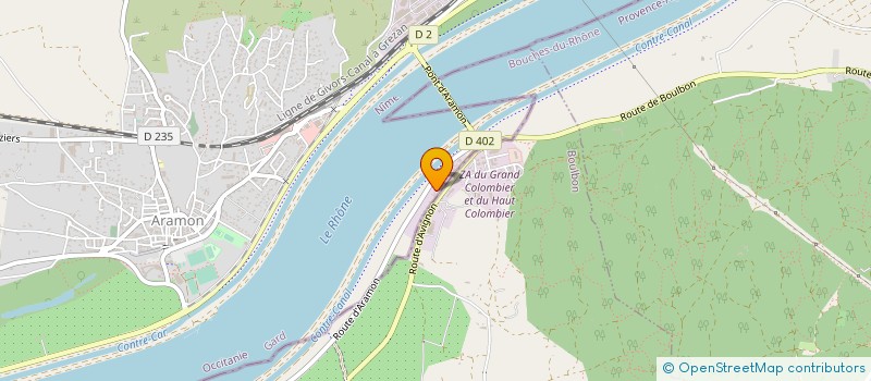 localisation de l'entreprise MADAME LAURE BRONDINO  ARAMON