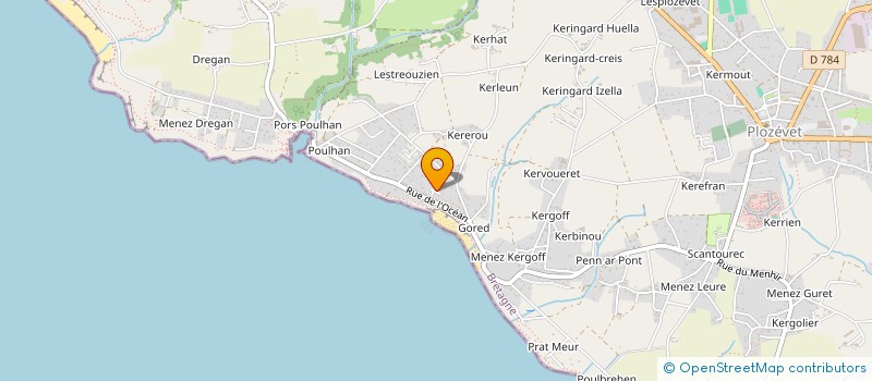 localisation de l'entreprise MADAME LAURE BRUYERE  PLOZEVET