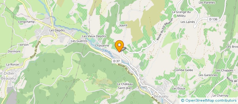 localisation de l'entreprise MADAME LAURE BURNICHON  BEAUJEU