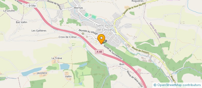 localisation de l'entreprise MADAME LAURE BUTEZ  SAINT-VICTOR-DE-CESSIEU