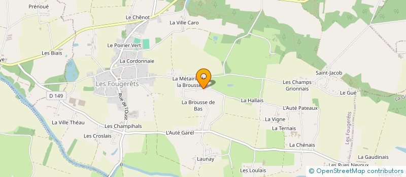 localisation de l'entreprise MADAME LAURE CAPITAINE  LES FOUGERETS