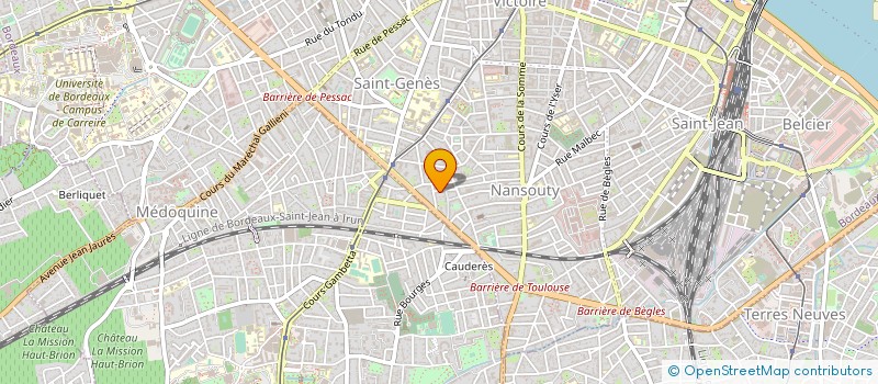 localisation de l'entreprise MADAME LAURE CASSOU à BORDEAUX