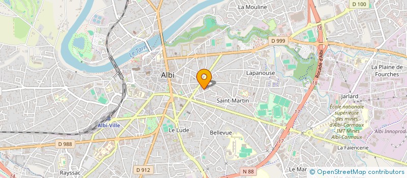 localisation de l'entreprise MADAME LAURE CATHALA à ALBI