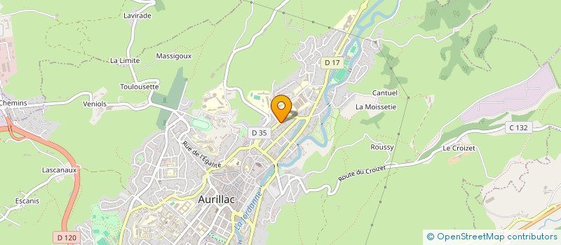 localisation de l'entreprise MADAME LAURE CAUMON à AURILLAC