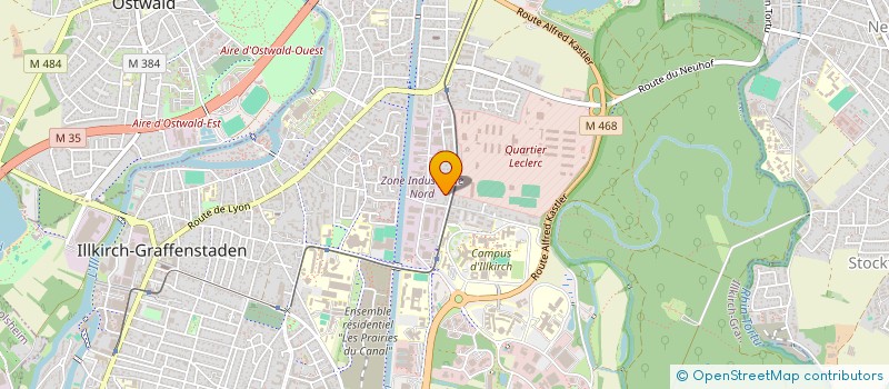 localisation de l'entreprise MADAME LAURE CAVALIER  ILLKIRCH-GRAFFENSTADEN