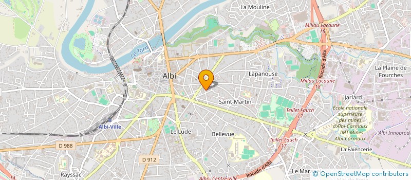 localisation de l'entreprise MADAME LAURE CAZALS à ALBI
