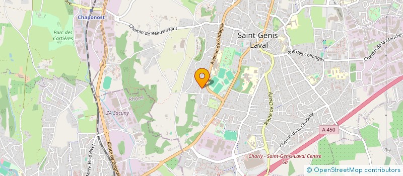 localisation de l'entreprise MADAME LAURE CECILE GOLLY à SAINT-GENIS-LAVAL