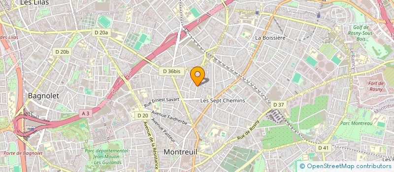 localisation de l'entreprise MADAME LAURE CHARRIER à NOISY-LE-SEC