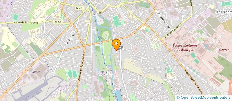 localisation de l'entreprise MADAME LAURE CHAUVAT  BOURGES