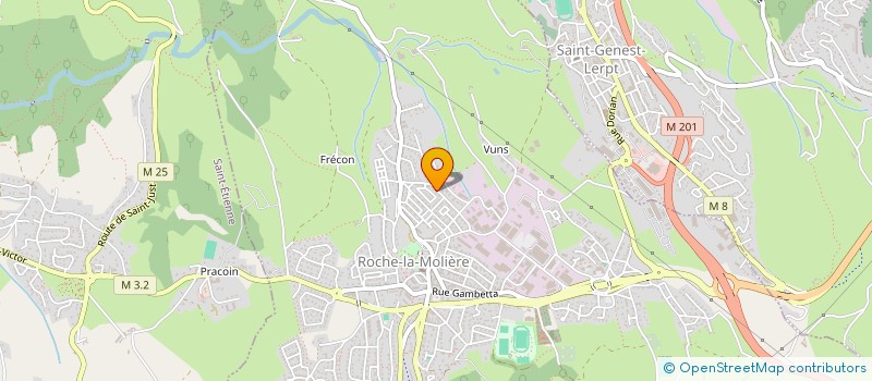 localisation de l'entreprise MADAME LAURE CHOJNACKI  ROCHE-LA-MOLIERE