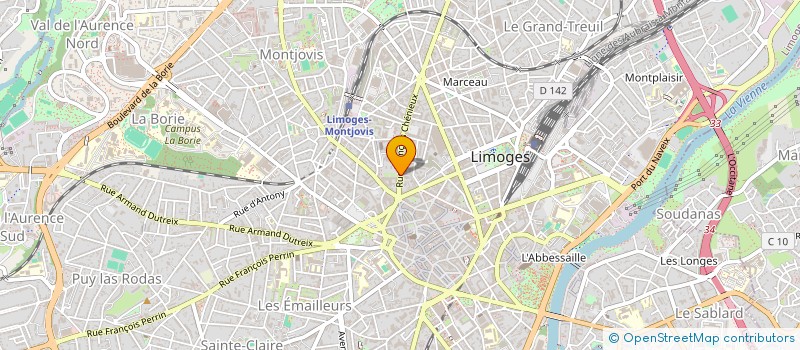 localisation de l'entreprise MADAME LAURE CHOPINAUD à LIMOGES