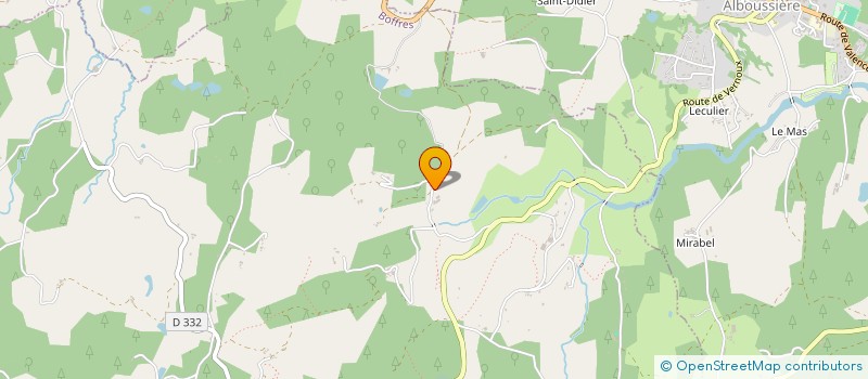 localisation de l'entreprise MADAME LAURE CLAIRET  SAINT-JULIEN-LE-ROUX