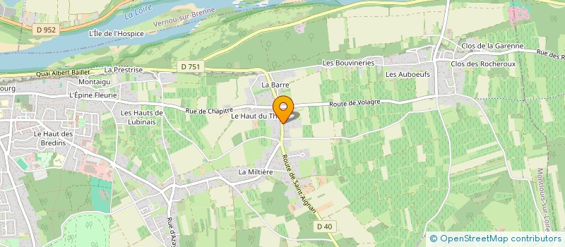 localisation de l'entreprise MADAME LAURE CLAVEAU  MONTLOUIS-SUR-LOIRE