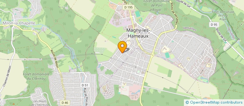 localisation de l'entreprise MADAME LAURE CLAVERIE-CASTETNAU  MAGNY-LES-HAMEAUX