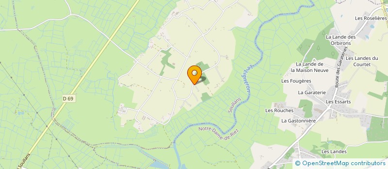 localisation de l'entreprise MADAME LAURE COIGNARD  SOULLANS