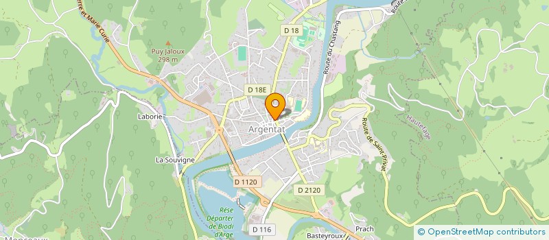 localisation de l'entreprise MADAME LAURE CORDIER  ARGENTAT-SUR-DORDOGNE