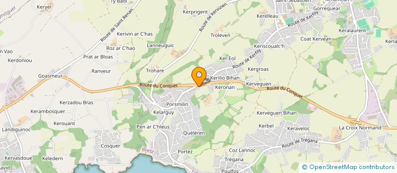 localisation de l'entreprise MADAME LAURE CORNEN  LOCMARIA-PLOUZANE