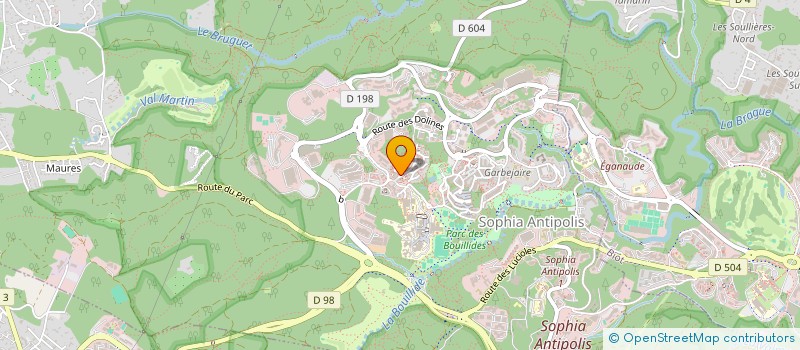 localisation de l'entreprise MADAME LAURE COROMINES  VALBONNE