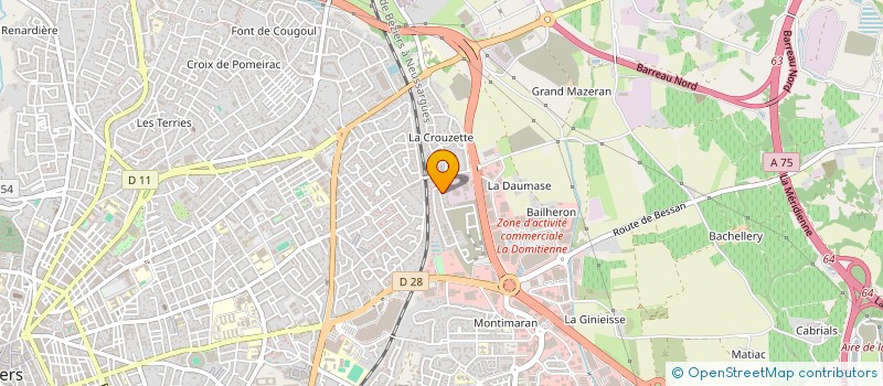 localisation de l'entreprise MADAME LAURE COSTE  BEZIERS