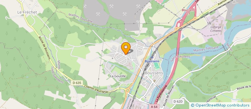 localisation de l'entreprise MADAME LAURE COUDY  BOUSSENS