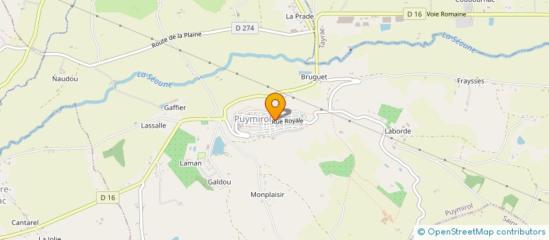 localisation de l'entreprise MADAME LAURE COUFFIGNAL  PUYMIROL