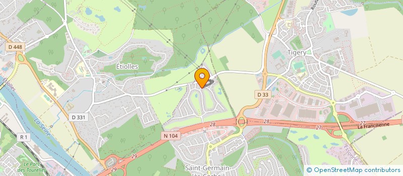 localisation de l'entreprise MADAME LAURE COURTELLEMONT  SAINT-GERMAIN-LES-CORBEIL