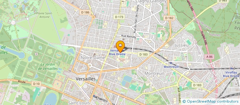 localisation de l'entreprise MADAME LAURE CROISILLE à VERSAILLES