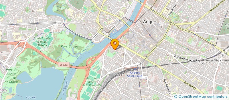 localisation de l'entreprise MADAME LAURE D'ABBADIE D'ARRAST à ANGERS