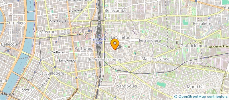 localisation de l'entreprise MADAME LAURE DE LA FAYE DE GUERRE  LYON