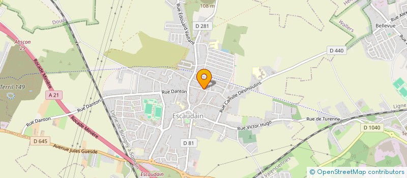 localisation de l'entreprise MADAME LAURE DE WEVER  ESCAUDAIN