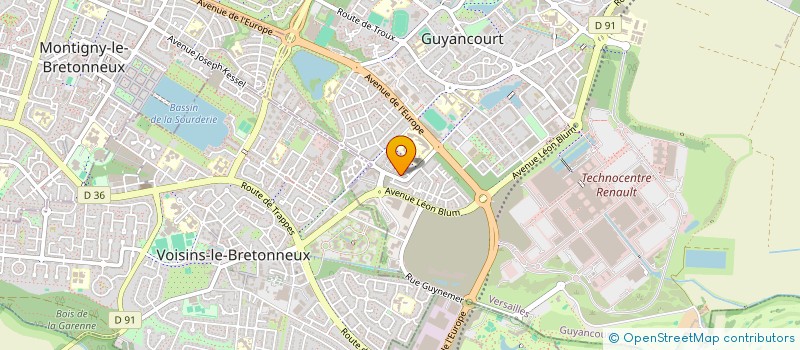 localisation de l'entreprise MADAME LAURE DELALEX  GUYANCOURT