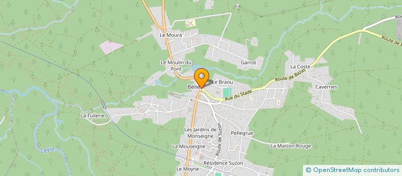 localisation de l'entreprise MADAME LAURE DELARCHE  BELIN-BELIET