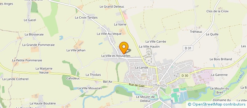 localisation de l'entreprise MADAME LAURE DELAVALLEE  IFFENDIC