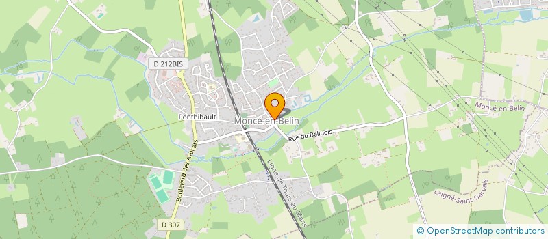 localisation de l'entreprise MADAME LAURE DELHOMMEAU  MONCE-EN-BELIN