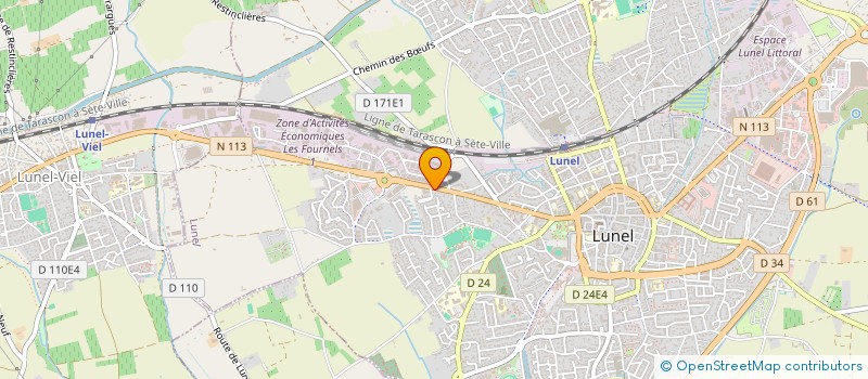 localisation de l'entreprise MADAME LAURE DELOLME  LUNEL