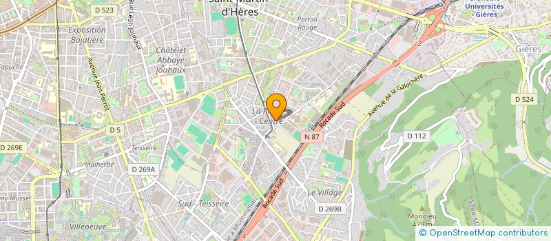 localisation de l'entreprise MADAME LAURE DEMOISSON  SAINT-MARTIN-D'HERES