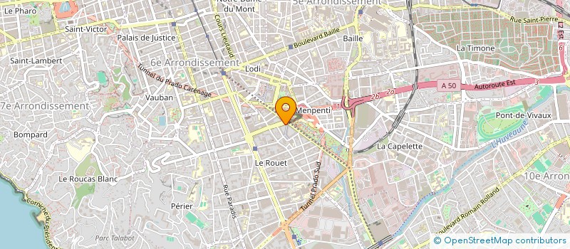 localisation de l'entreprise MADAME LAURE DERGUINI à MARSEILLE