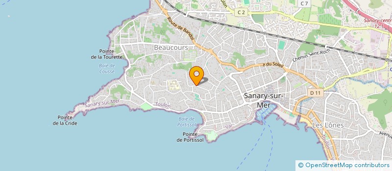 localisation de l'entreprise MADAME LAURE DERYCKE à SANARY-SUR-MER