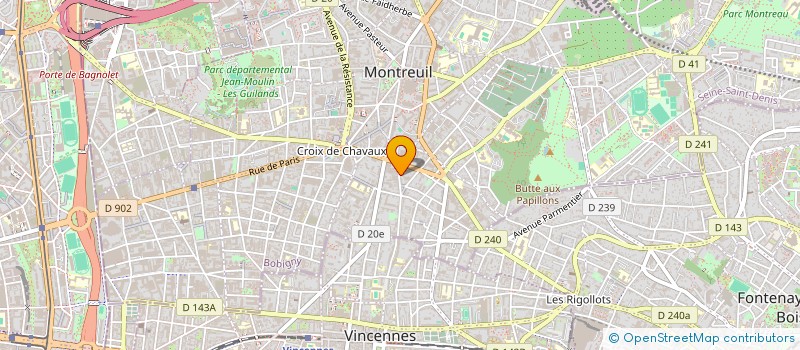 localisation de l'entreprise MADAME LAURE DESROCHES à MONTREUIL