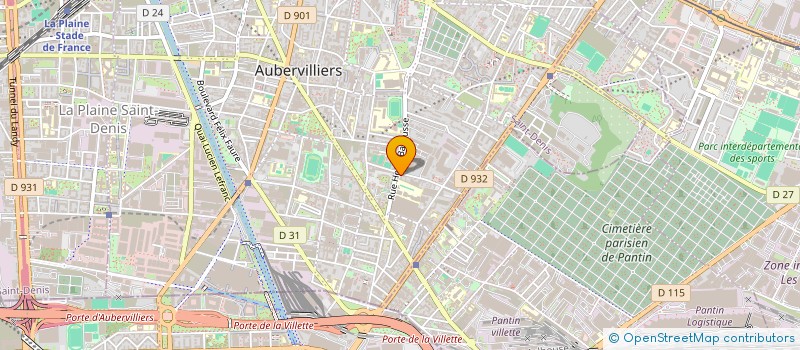localisation de l'entreprise MADAME LAURE DEVENELLE à AUBERVILLIERS