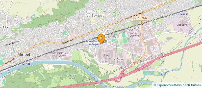 localisation de l'entreprise MADAME LAURE DEVISE à SAINT-MAURICE-DE-BEYNOST
